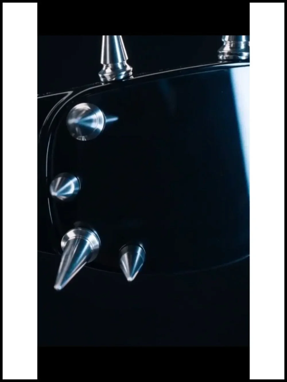 Punk Rocker Shield Sunglasses with Metal Spikes